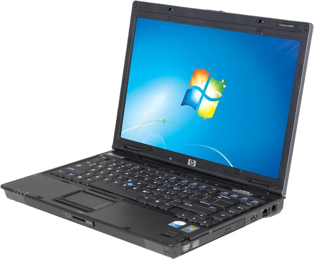 Main image of HP Compaq Laptop 1.80GHz 2GB Memory 80GB HDD Intel GMA 950 14.1" Windows 7 Home Premium 32-Bit NC6400