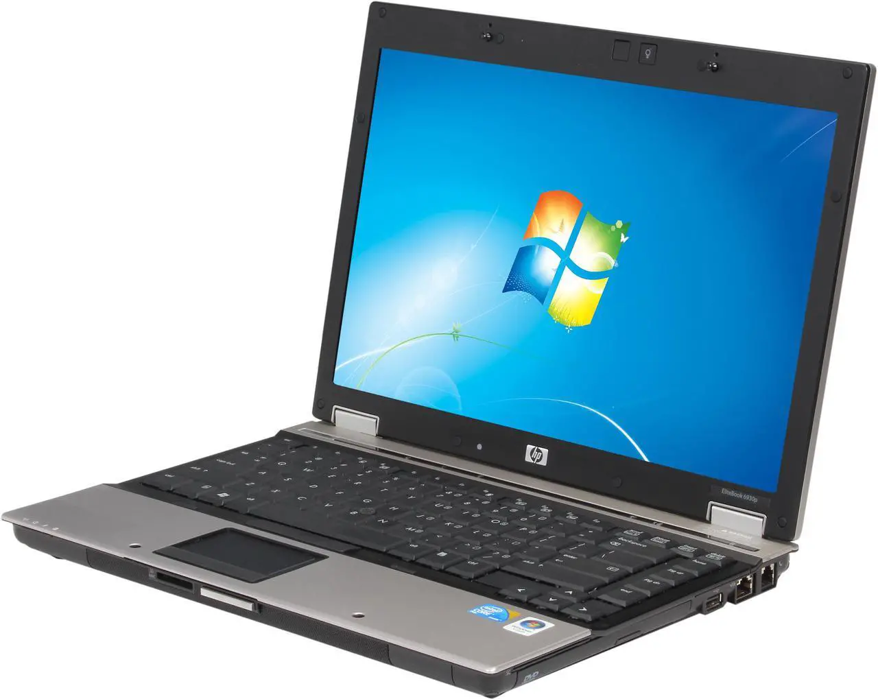 Alt view image 2 of 9 - HP Elitebook 6930P 14" Laptop with Intel Core 2 Duo P8700 2.53Ghz, 4GB RAM, 120GB SSD, DVDROM, Windows 7 Pro 64 Bit