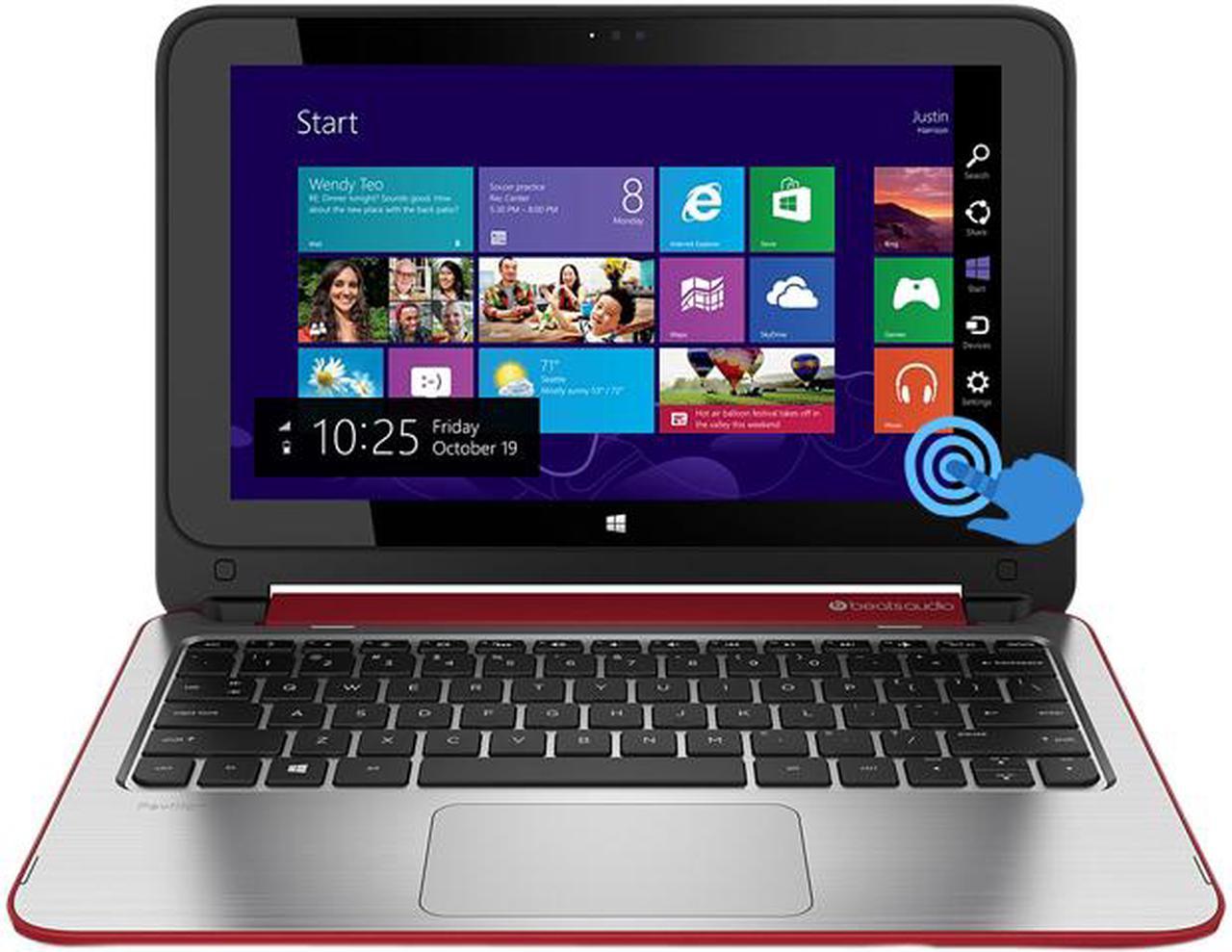 HP Bilingual Notebook Pavilion AMD A8-6410 6GB Memory 500GB HDD AMD Radeon R5 Series 13.3" Touchscreen Windows 8.1 64-Bit 13-a041ca