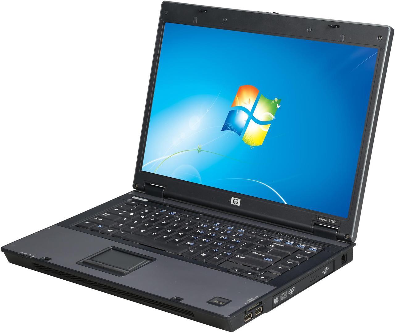 Main image of HP 6715B 15.5" Notebook with AMD Turion 64 X2 1.90Ghz, 2GB RAM, 80GB HDD, DVD-CDRW, Windows 7 Home Premium 32 Bit (Microsoft Authorized Refurbish) w/1 Year Warranty