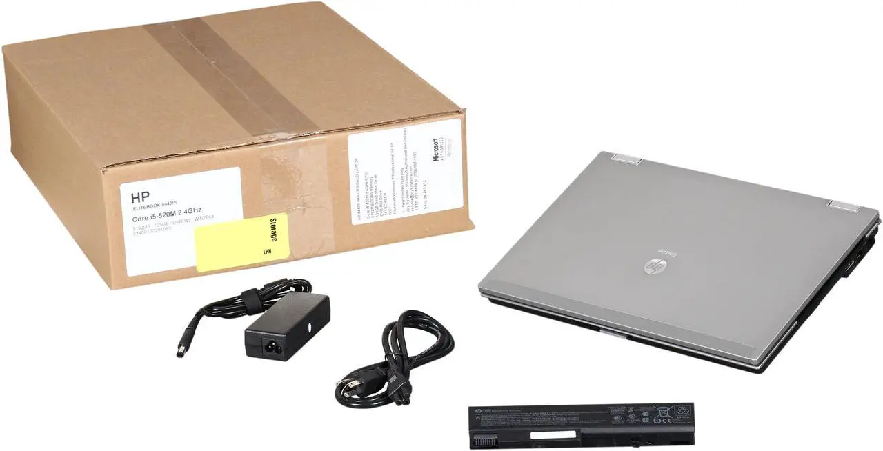 Alt view image 13 of 13 - HP Laptop EliteBook Intel Core i5-520M 8GB Memory 128 GB SSD 14.1" Windows 10 Pro 64-Bit 8440P