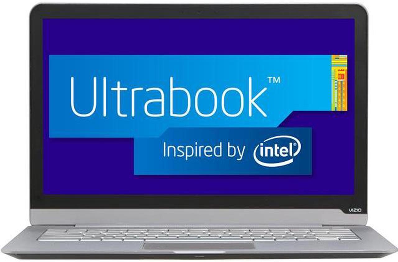 Main image of VIZIO Ultrabook Intel Core i3-3217U 4GB Memory 128 GB SSD Intel HD Graphics 4000 14.0" Non-Touch Screen Windows 7 Home Premium CT14-A0