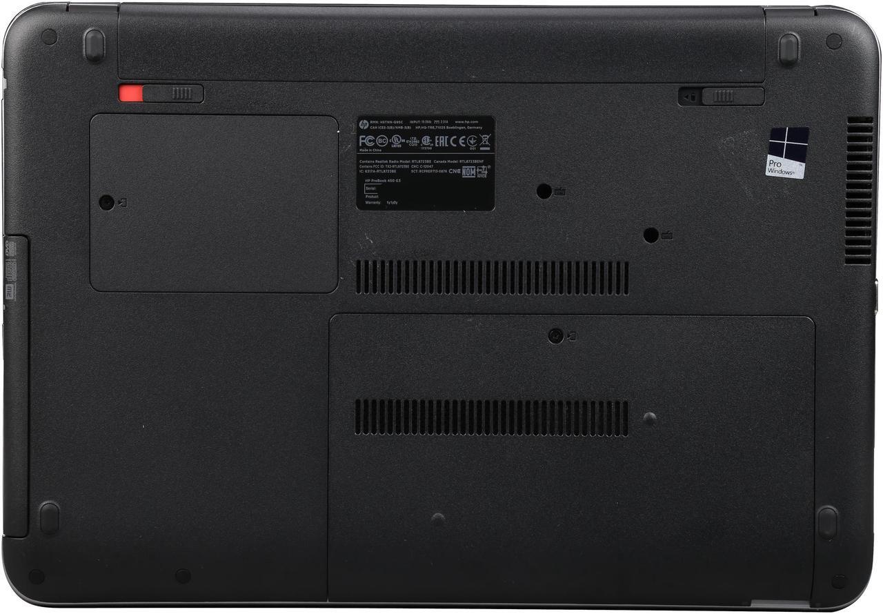 Alt view image 8 of 8 - HP Laptop ProBook Intel Core i7-6500U 8GB Memory 1TB HDD Intel HD Graphics 520 15.6" Non-Touch Screen Windows 7 Professional 64-Bit with Windows 10 Pro License 450 G3 (T4M77UT#ABA)