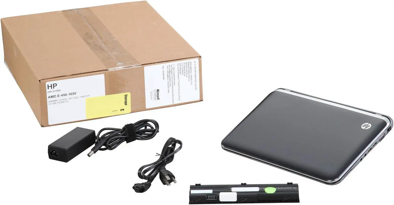 Alt view image 9 of 8 - HP Laptop AMD E-450 2GB Memory 320GB HDD AMD Radeon HD 6320 11.6" Non-Touch Screen Windows 7 Home Premium 3115m