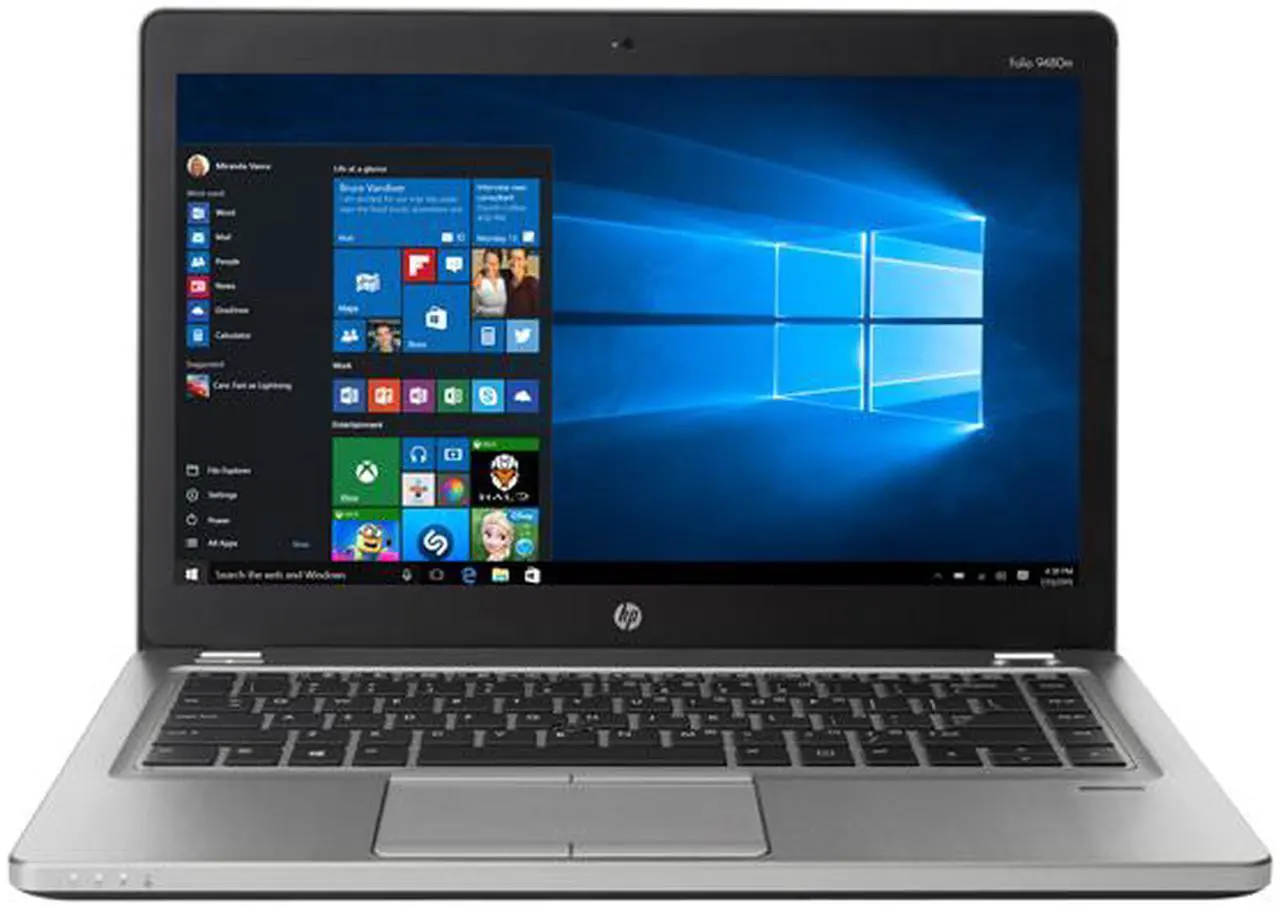 Alt view image 2 of 5 - HP EliteBook Folio 9480m (P3E06UT#ABA) Ultrabook - Intel Core i5 4210U (1.70 GHz) 4 GB DDR3 500 GB HDD Intel HD Graphics 4400 14" 1366 x 768 720p HD webcam Windows 7 Professional 64-Bit