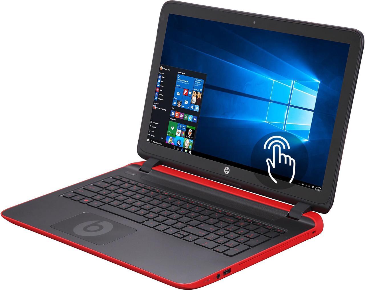 HP Laptop Beats Special Edition AMD A10-7300 8GB Memory 1TB HDD AMD Radeon R6 Series 15.6" Touchscreen Windows 10 Pro 15-P390NR