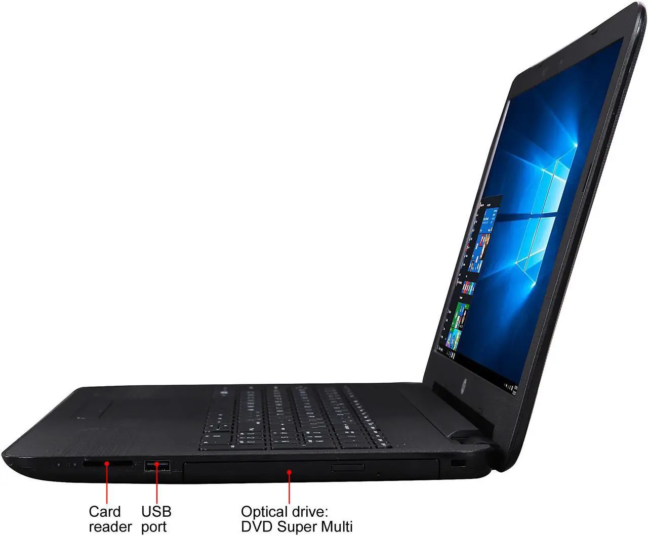 Alt view image 3 of 8 - HP Laptop 15-BA079DX AMD A10-Series A10-9600P (2.40 GHz) 6 GB Memory 1 TB HDD AMD Radeon R5 Series 15.6" Touchscreen Windows 10 Home 64-Bit (Certified Refurbished, Grade A)