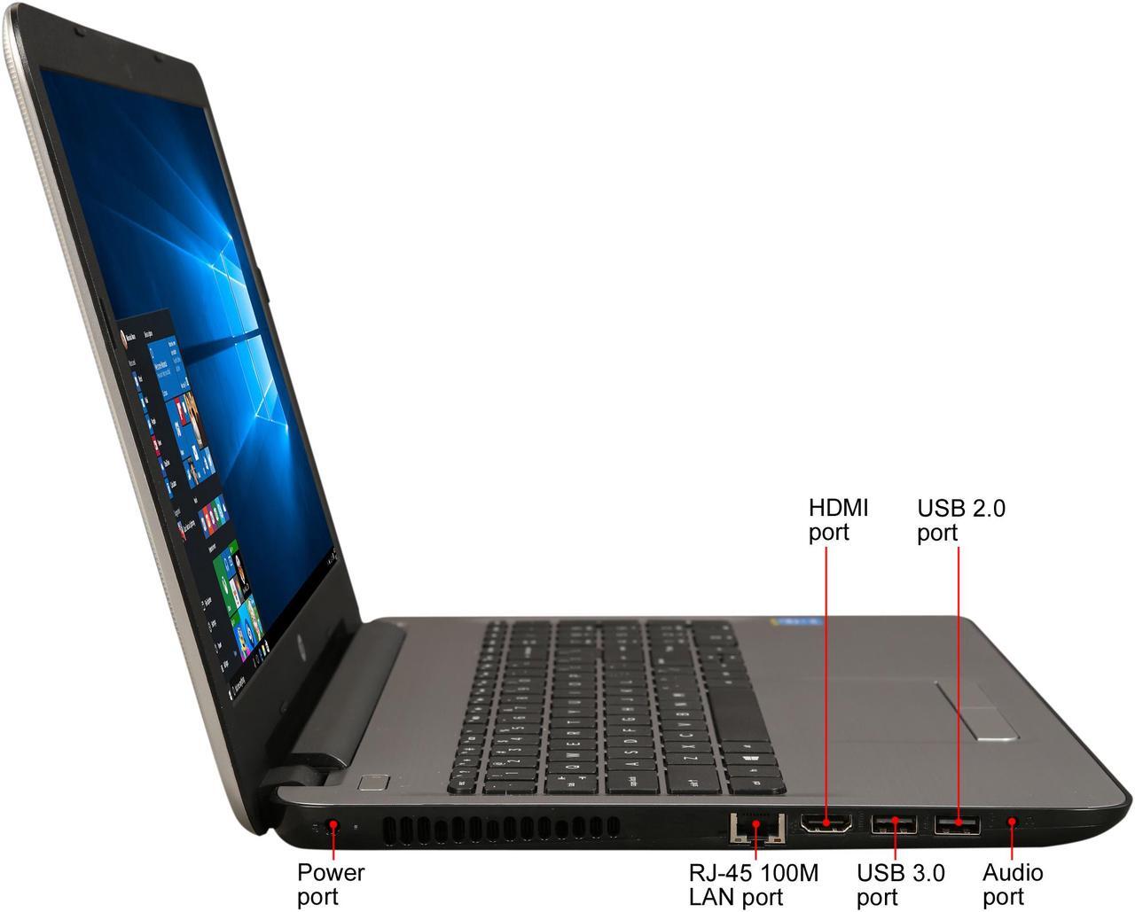 Alt view image 5 of 8 - HP Laptop Intel Core i3-5005U 6GB Memory 1TB HDD Intel HD Graphics 5500 15.6" Non-Touch Screen Windows 10 Home 64-Bit 15-ay065nr