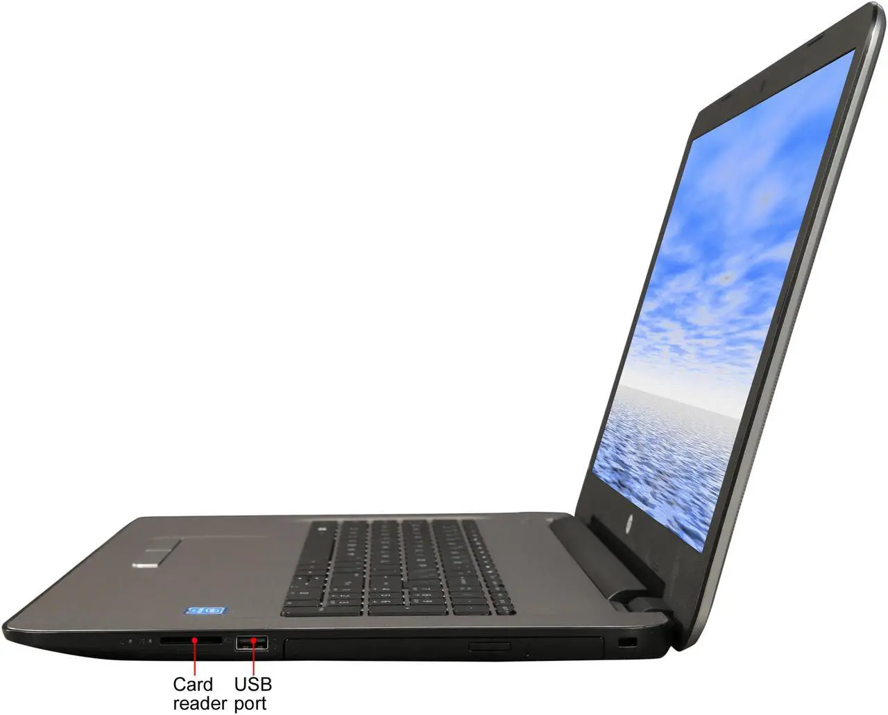 Alt view image 3 of 8 - HP Laptop Intel Pentium N3710 8GB Memory 1TB HDD Intel HD Graphics 405 17.3" Windows 10 Home 64-Bit 17-x087nr
