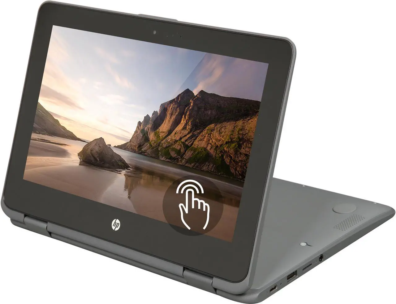 Main image of HP Chromebook x360 Chromebook Intel Celeron N3350 4GB Memory 16 GB eMMC SSD 11.6" Touch Screen Chrome OS 11-ae027nr