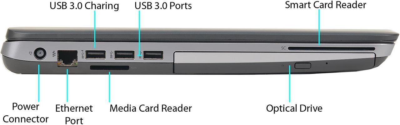 Alt view image 3 of 4 - HP Grade A Laptop ProBook Intel Core i5-4300M 4GB Memory 500GB HDD 15.6" Windows 10 Pro 64-Bit 650 G1