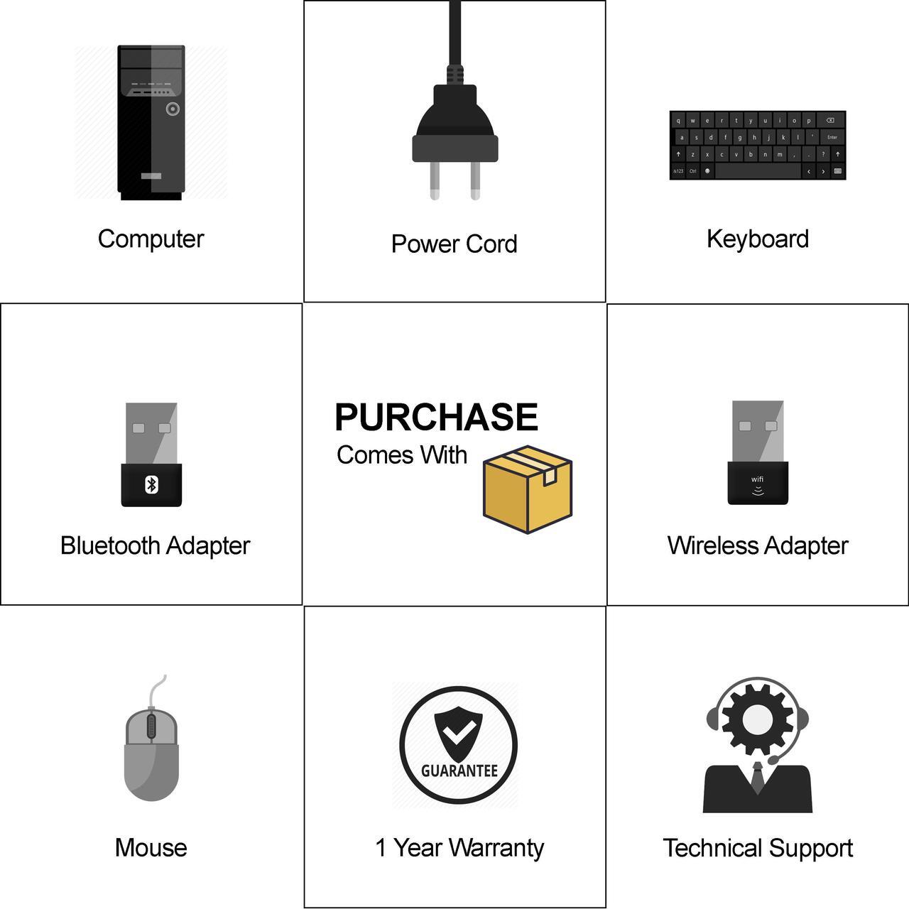 Alt view image 4 of 4 - HP Compaq 6200 Pro Tower Intel Core i5 2400 3.10 GHz, 12 GB DDR3, Brand New 240 GB SSD, DVD, WiFi, BT 4.0, Windows 10 Pro 64-bit