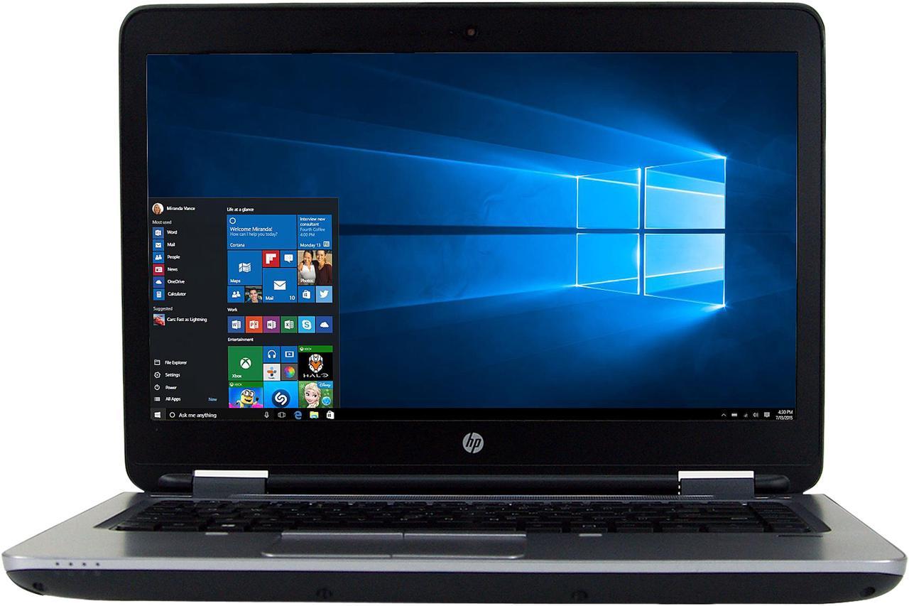 HP Grade A Laptop ProBook Intel Core i5-6300U 8GB Memory 256 GB SSD 14.0" Windows 10 Pro 64-bit 640 G2