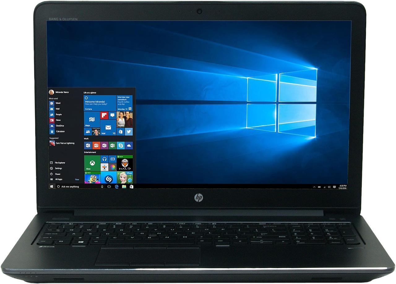 HP Laptop Intel Core i7-6700HQ 16GB Memory 512 SSD 15.6" Windows 10 ZBook 15 G3