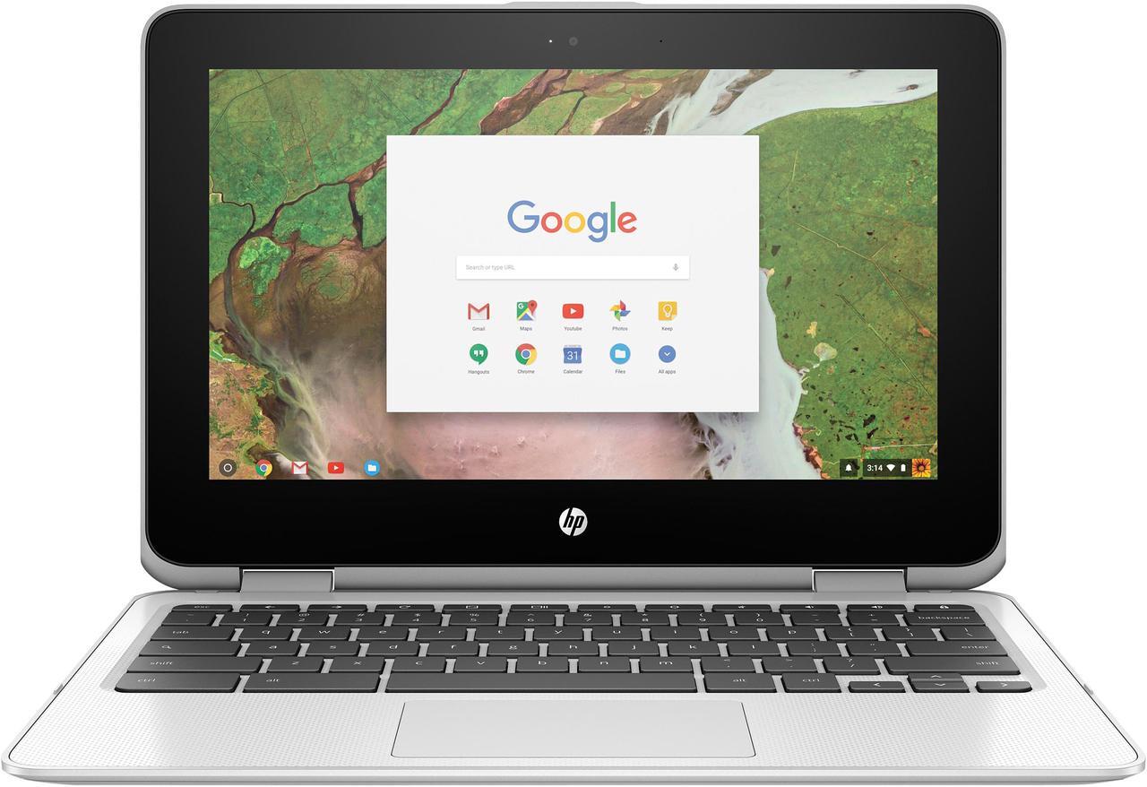 Main image of HP Chromebook x360 11-ae161cl Chromebook Intel Celeron N3350 (1.1 GHz) 4 GB Memory 32 GB eMMC SSD 11.6" Touchscreen Chrome OS