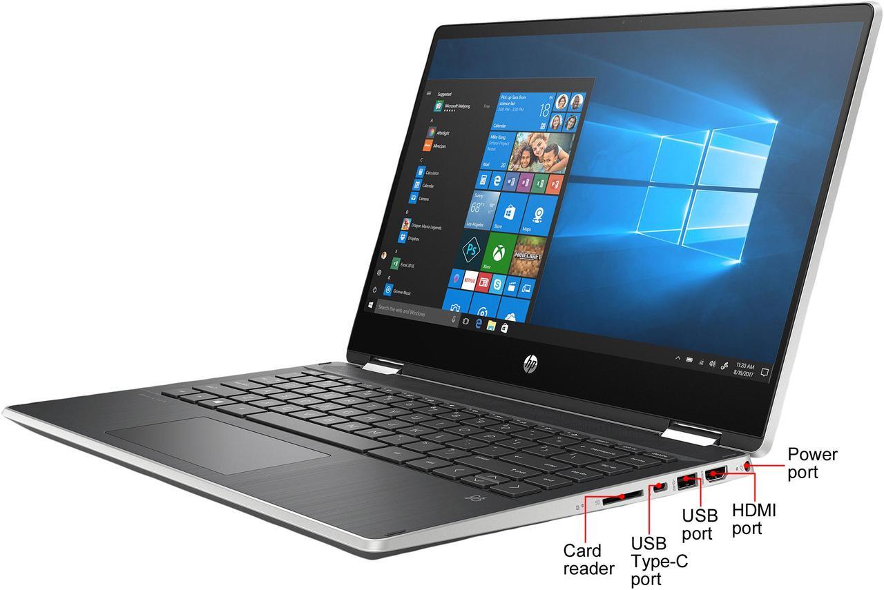 Alt view image 2 of 6 - HP Pavilion x360 Intel Core i5-1035G1 8GB Memory 256 GB PCIe SSD Intel UHD Graphics 14.0" Touch Screen 1366 x 768 Convertible 2-in-1 Laptop Windows 10 Home 64-bit 14-dh2075nr