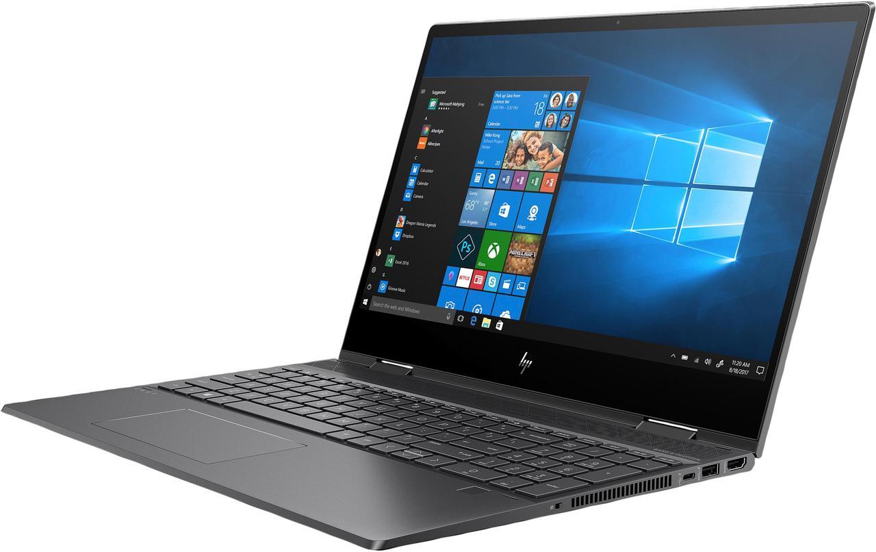 Main image of HP ENVY x360 AMD Ryzen 5 4500U 16GB Memory 256 GB PCIe SSD AMD Radeon Graphics 15.6" Touch Screen 1920 x 1080 Convertible 2-in-1 Laptop Windows 10 Home 64-bit 15-ds1077nr