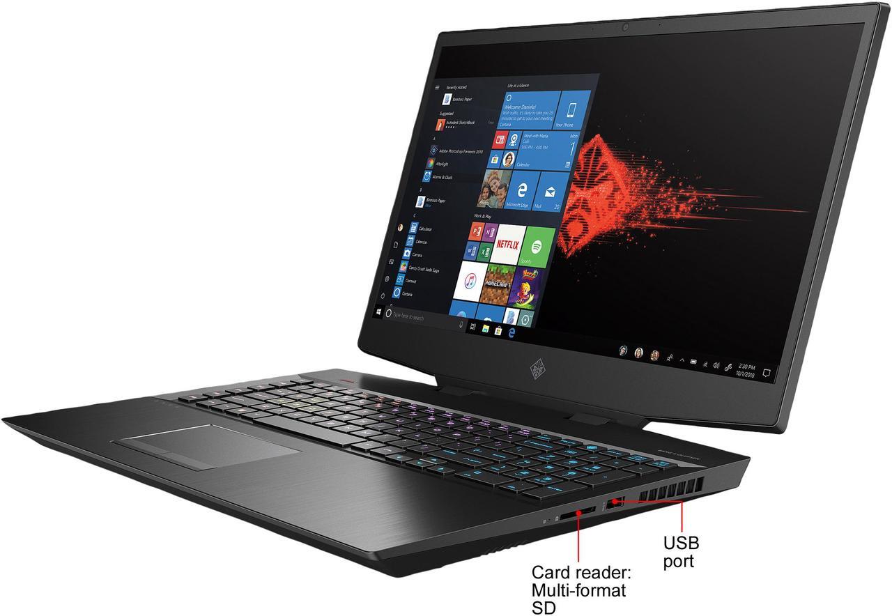 Alt view image 4 of 7 - HP OMEN 17 (2020) - 17.3" FHD - Intel Core i7-10750H - GeForce GTX 1660 Ti - 16 GB Memory - 512 GB SSD + 1 TB HDD - Gaming Laptop (17-cb1072nr)