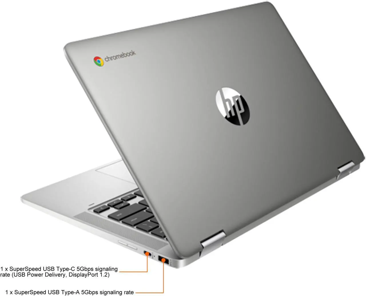 Alt view image 11 of 11 - HP Chromebook x360 14a-ca0010nr Intel Celeron N4020 (1.10 GHz) 4 GB LPDDR4 Memory 32 GB eMMC 14.0" Touchscreen Chrome OS
