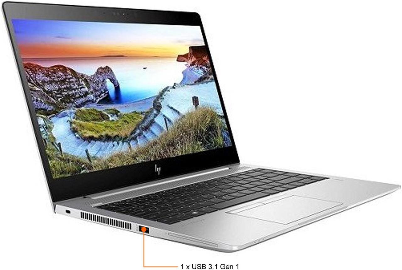 Alt view image 2 of 6 - HP Grade A Laptop EliteBook Intel Core i5-8350U 16GB Memory 256 GB PCIe SSD Intel UHD Graphics 620 14.0" Non-Touch Screen Windows 11 Pro 64-bit 840 G5