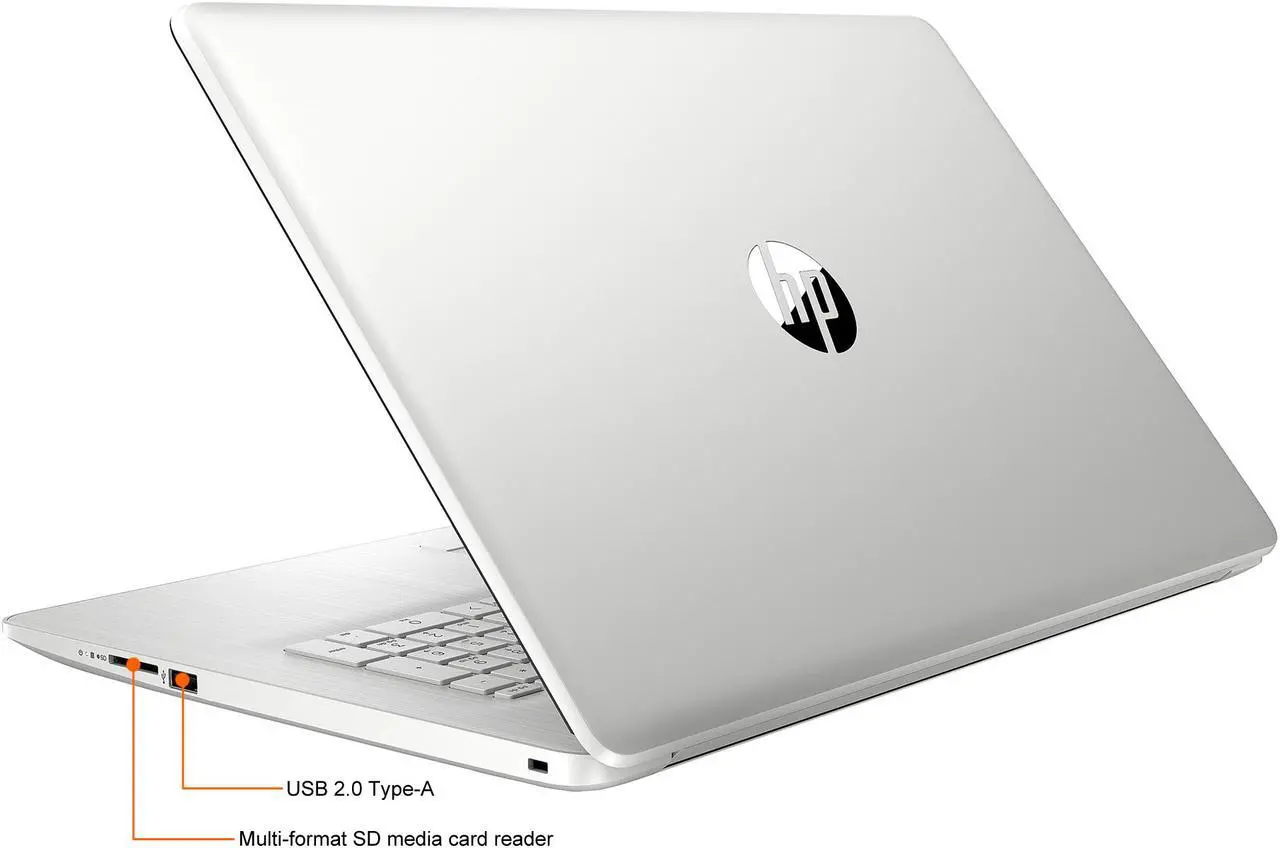 Alt view image 8 of 8 - HP Laptop Intel Core i3-1115G4 8GB Memory 256 GB PCIe SSD Intel UHD Graphics 17.3" Non-Touch Screen Windows 11 in S mode 17-by4013dx