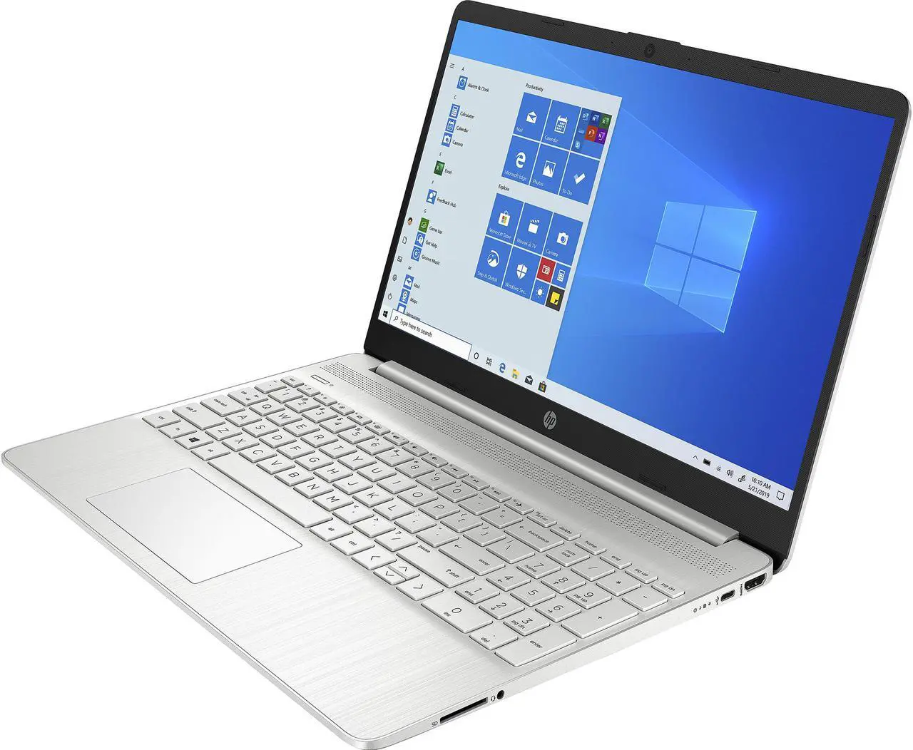 Alt view image 2 of 4 - HP Laptop AMD Ryzen 7 5700U 12GB Memory 256 GB PCIe SSD AMD Radeon Graphics 15.6" Touch Screen Windows 10 Home 64-bit 15-ef2076ms