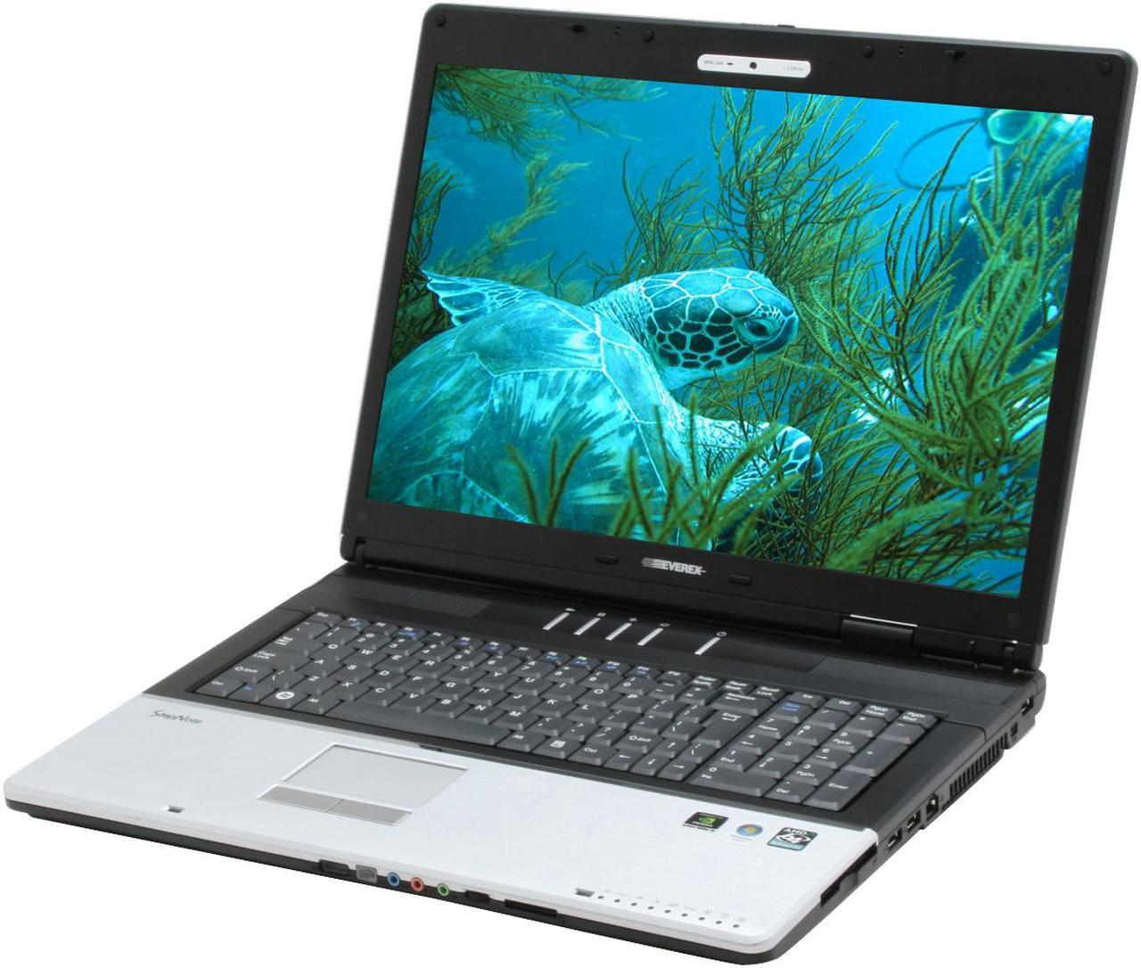 Main image of EVEREX Laptop AMD Athlon 64 X2 TK-53 1GB Memory 120GB HDD NVIDIA GeForce 8600M GS 17.0" Windows Vista Home Premium XT5300T