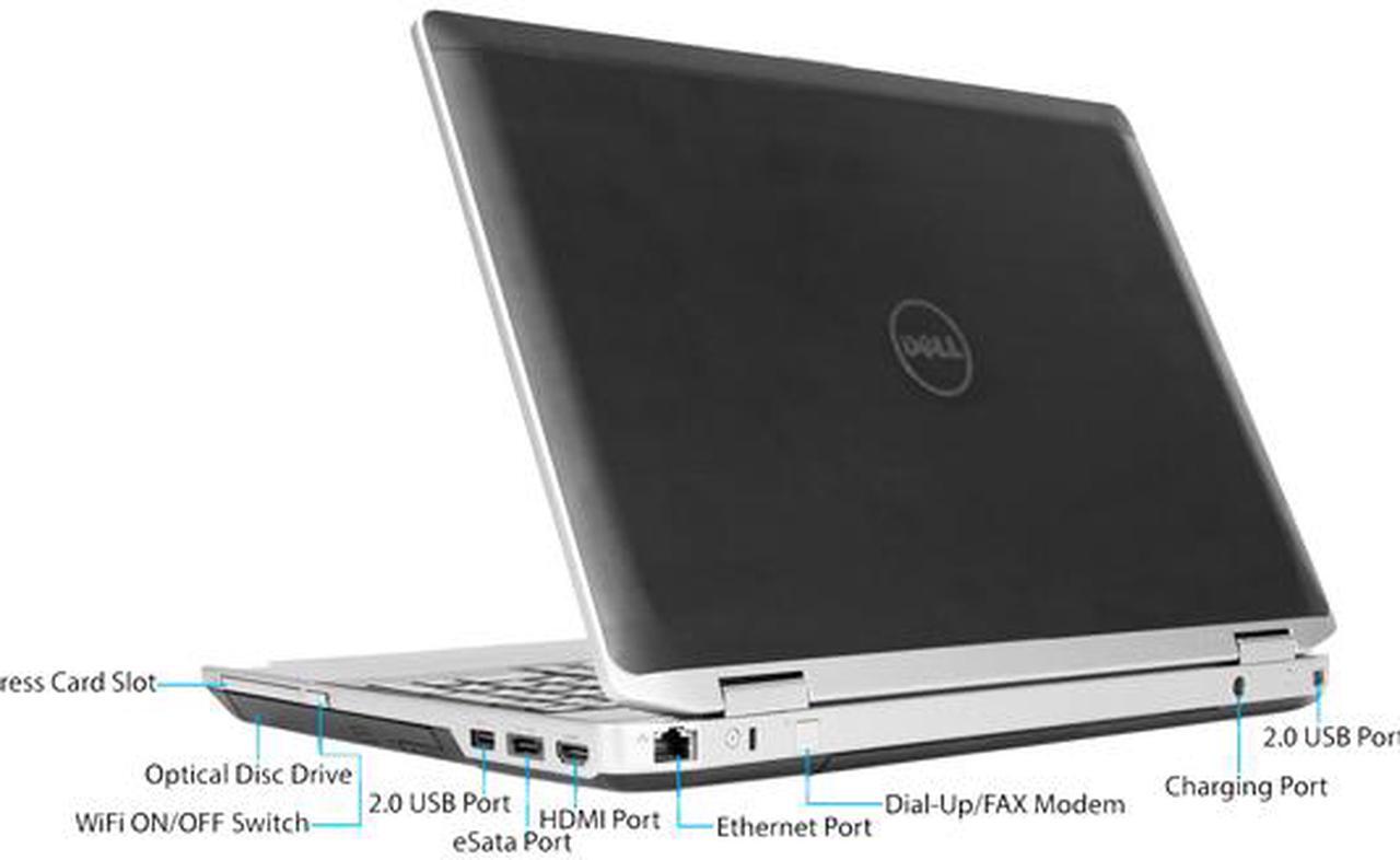 Alt view image 3 of 3 - DELL Grade A Laptop E6530 Intel Core i5 3rd Gen 3210M (2.50 GHz) 16 GB Memory 256 GB SSD 15.6" Windows 10 Pro 64-Bit
