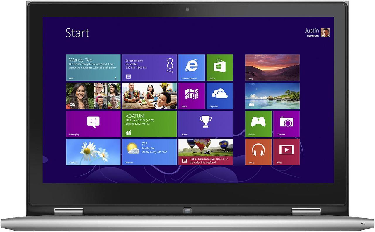 Alt view image 6 of 19 - DELL Inspiron 13 7000 Intel Core i3-4010U 4GB Memory 500GB HDD Intel HD Graphics 4400 13.3" Touch Screen 1366 x 768 Thin and Light 2-in-1 Windows 8.1 64-Bit i7347-50sLV