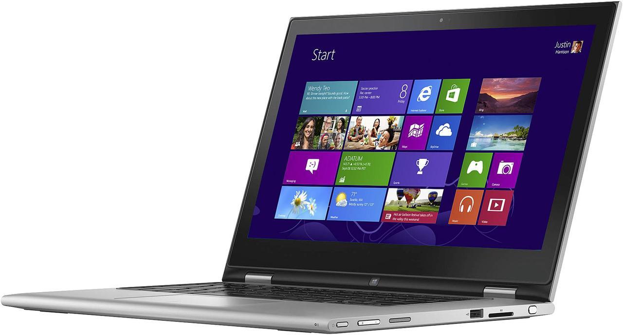 Alt view image 5 of 19 - DELL Inspiron 13 7000 Intel Core i3-4010U 4GB Memory 500GB HDD Intel HD Graphics 4400 13.3" Touch Screen 1366 x 768 Thin and Light 2-in-1 Windows 8.1 64-Bit i7347-50sLV