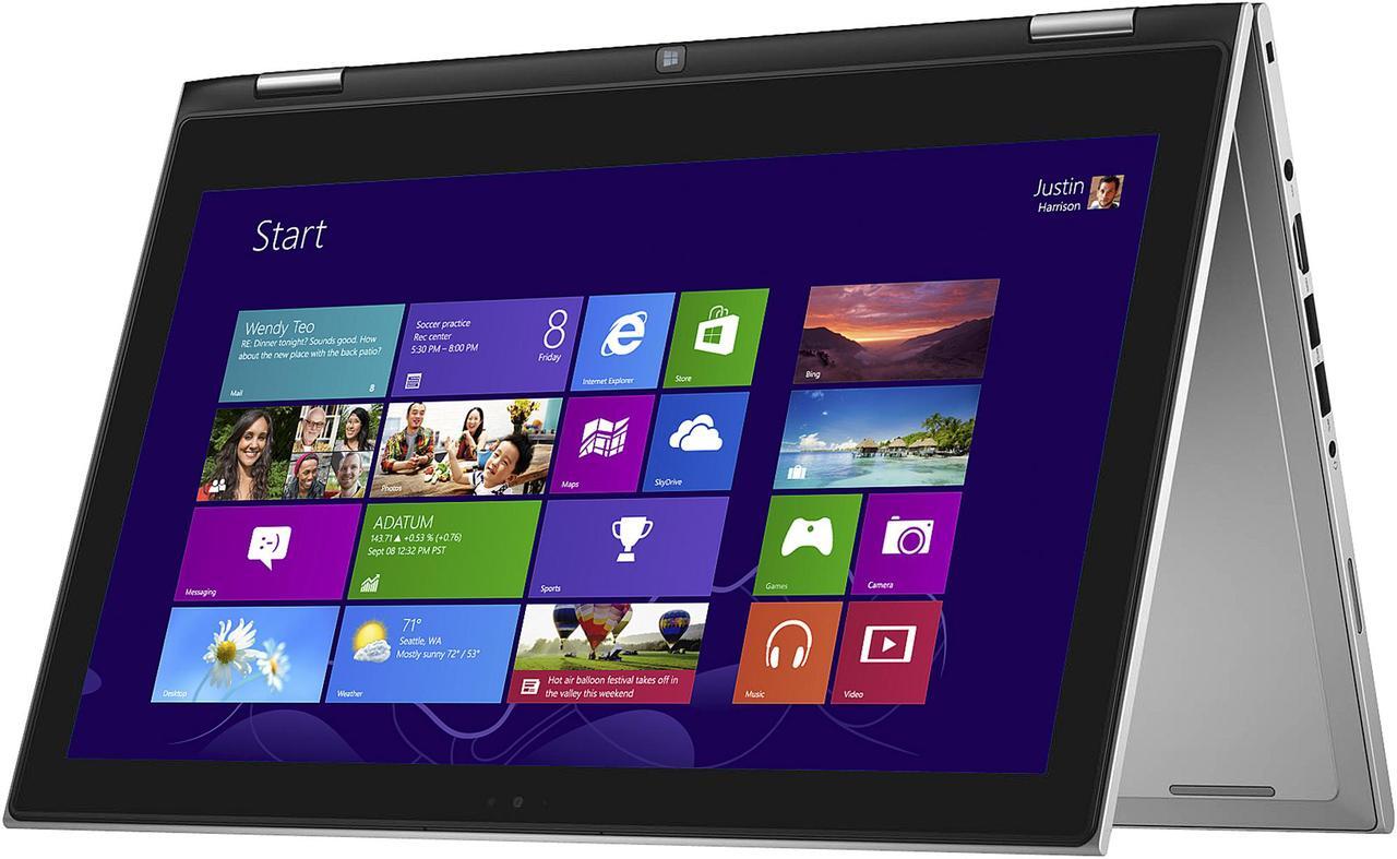 Alt view image 3 of 19 - DELL Inspiron 13 7000 Intel Core i3-4010U 4GB Memory 500GB HDD Intel HD Graphics 4400 13.3" Touch Screen 1366 x 768 Thin and Light 2-in-1 Windows 8.1 64-Bit i7347-50sLV
