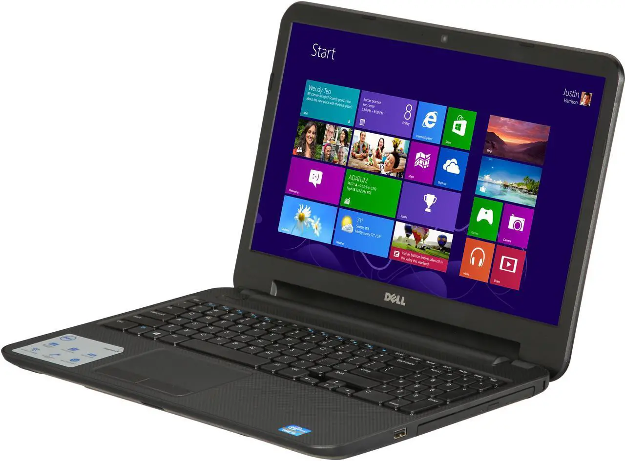 Main image of DELL Laptop Inspiron Intel Core i3-3217U 4GB Memory 500GB HDD Intel HD Graphics 4000 15.6" Windows 8 15 (i15RV-1383BLK)