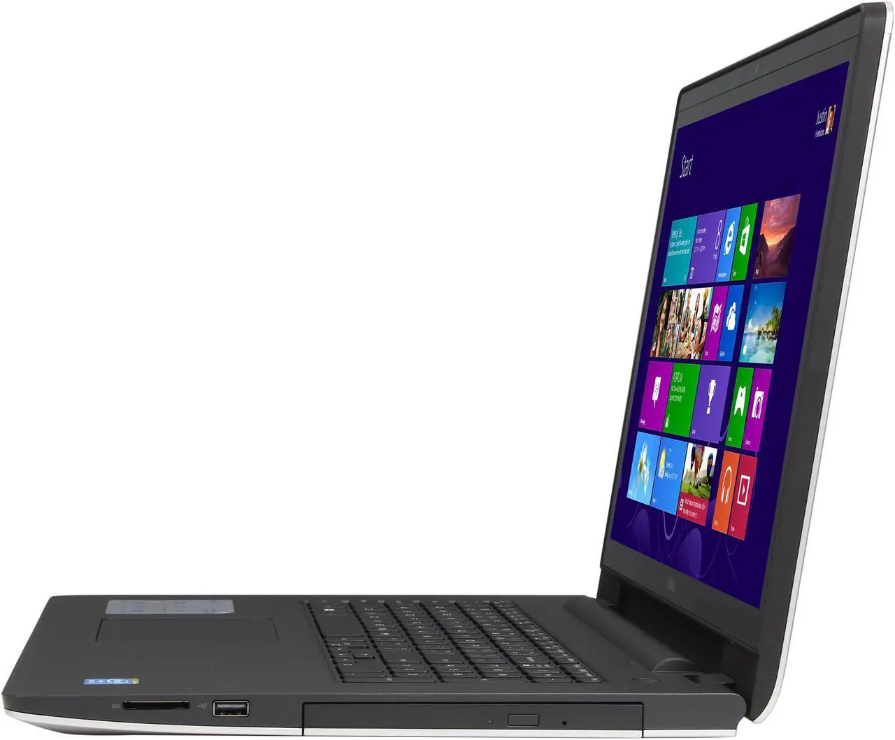 Alt view image 2 of 8 - DELL Laptop Inspiron 17 Intel Core i7-4510U 8GB Memory 1TB HDD Intel HD Graphics 4400 17.3" Touch Screen Windows 8.1 64-Bit i5748-8571sLV