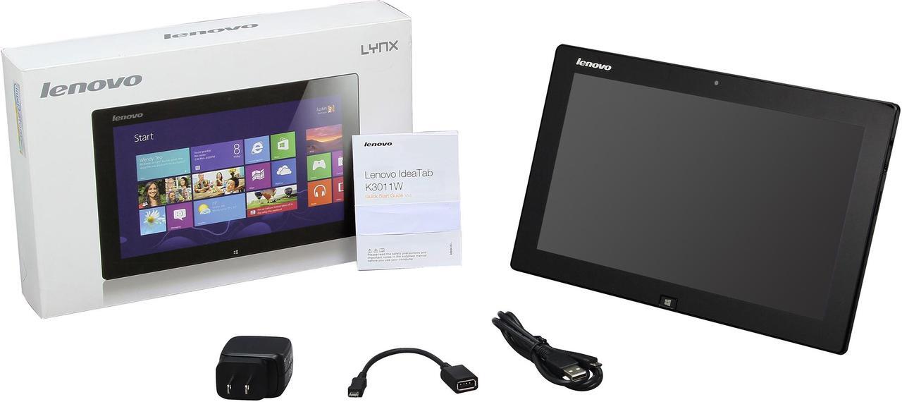 Alt view image 9 of 9 - Lenovo IdeaTab Lynx K3011 (59343251) Intel Atom Z2760 11.6" 2GB 64GB SSD Tablet - Windows 8 - Gray