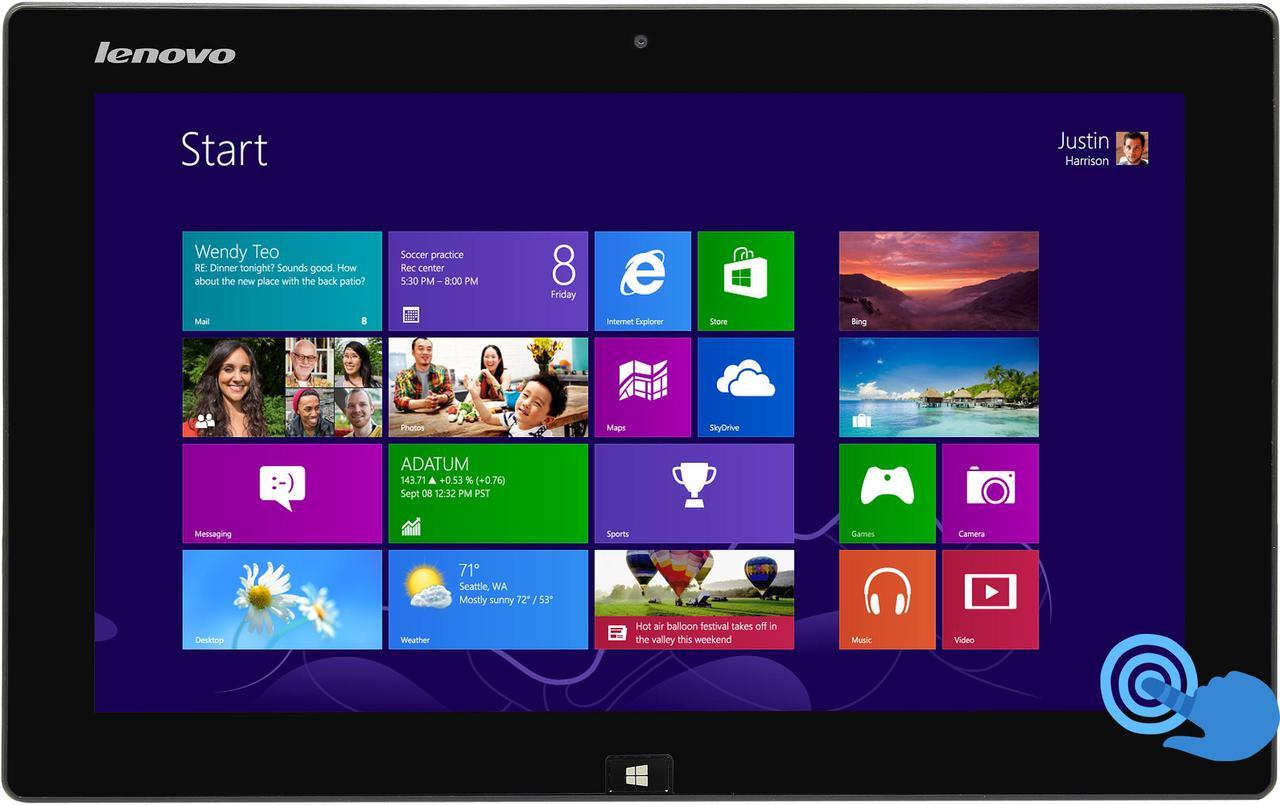 Main image of Lenovo IdeaTab Lynx K3011 (59343251) Intel Atom Z2760 11.6" 2GB 64GB SSD Tablet - Windows 8 - Gray