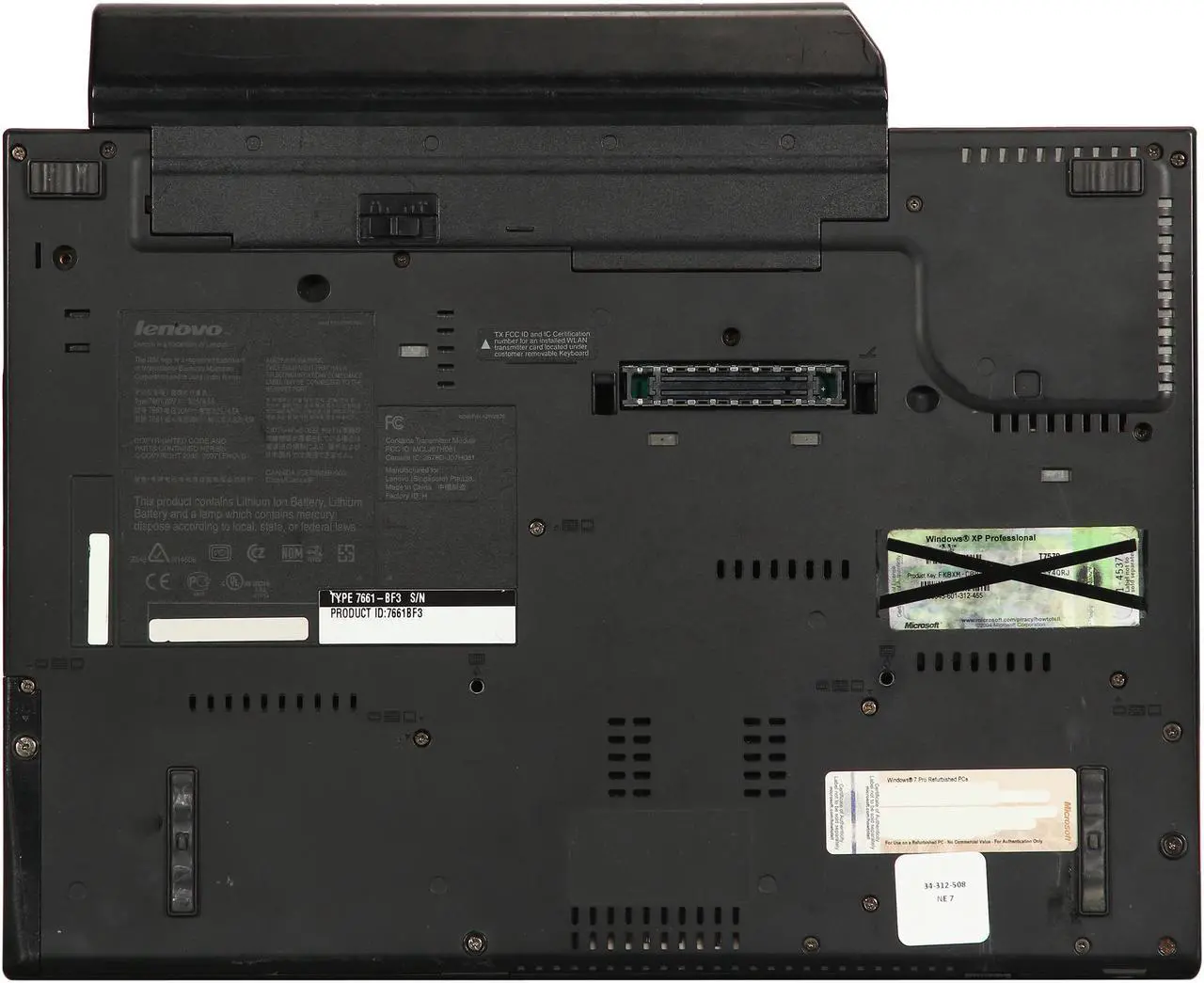 Alt view image 7 of 7 - ThinkPad Laptop T Series 2.00GHz 2GB Memory 120GB HDD VGA: Yes 14.1" Windows 7 Professional T61