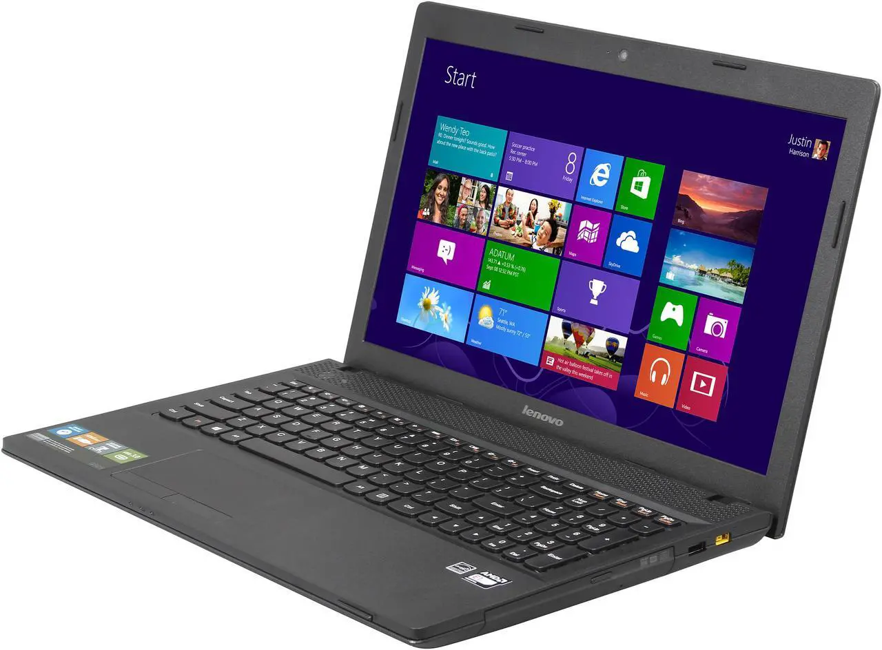 Main image of Lenovo Laptop AMD E1-2100 4GB Memory 320GB HDD AMD Radeon HD 8210 15.6" Windows 8 G505 (59371430)