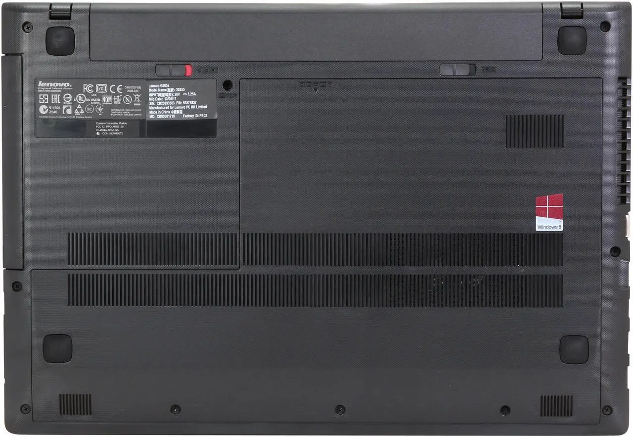 Alt view image 7 of 8 - Lenovo Laptop AMD A8-5550M 4GB Memory 500GB HDD AMD Radeon HD 8570M 15.6" Windows 8 G505s (59378837)