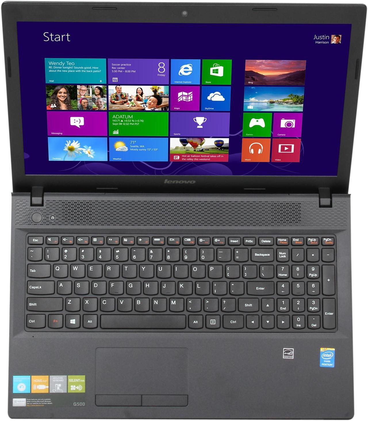 Alt view image 6 of 8 - Lenovo Laptop Intel Pentium 2030M 4GB Memory 500GB HDD Intel HD Graphics 15.6" Windows 8 G500 (59385443)