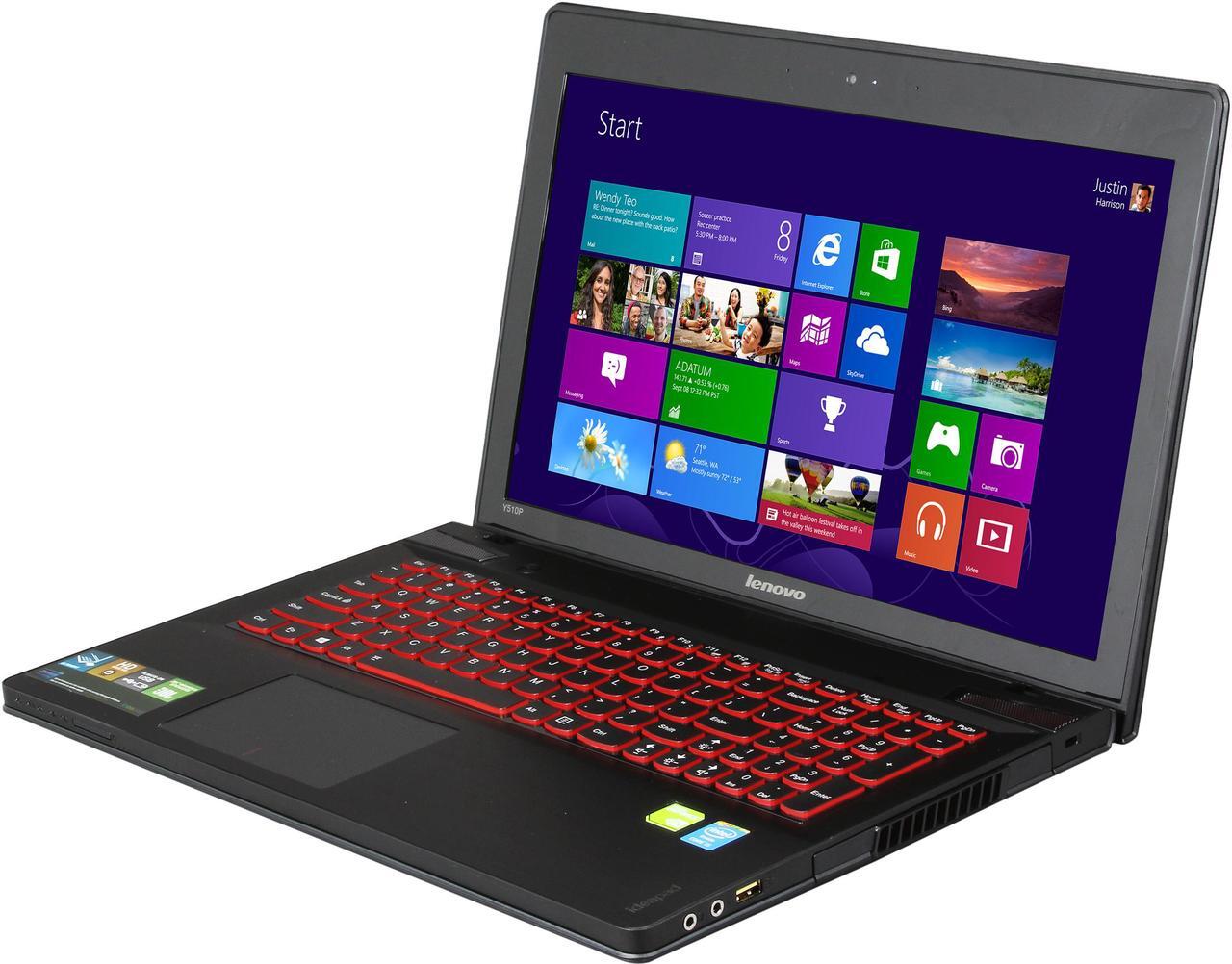 Main image of Lenovo IdeaPad Y510p (59390909) Intel Core i5 4200M(2.5GHz) 6 GB Memory 1 TB + 8 GB SSHD Hybrid Drive 15.6" Gaming Laptop Windows 8