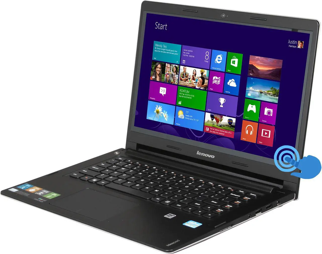 Main image of Lenovo IdeaPad S400 14" Touchscreen Intel Core i3 3217U 4GB / 500GB  (59385916)
