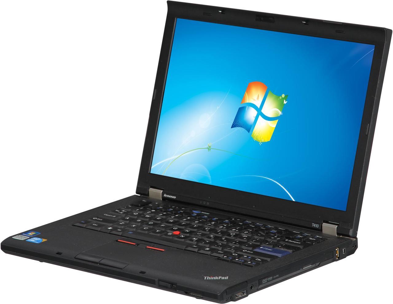 ThinkPad Laptop T Series Intel Core i5-520M 4GB Memory 320GB HDD Intel HD Graphics 14.0" Windows 7 Professional 64-Bit T410