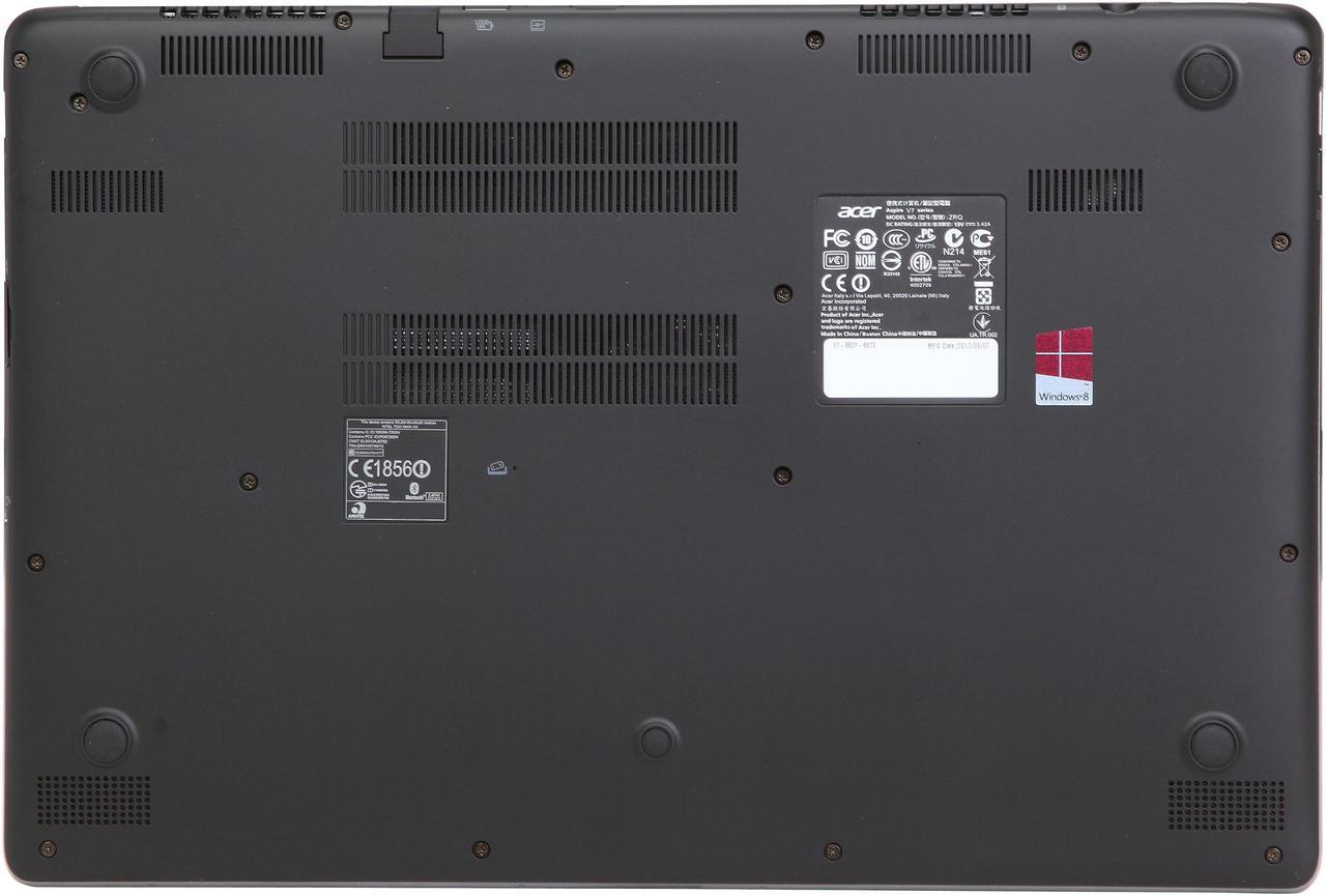 Alt view image 7 of 8 - Acer Aspire V7 Intel Core i5 8GB 500GB HDD+20GB SSD 15.6" Touchscreen Ultrabook Cold Steel (V7-582P-6673)