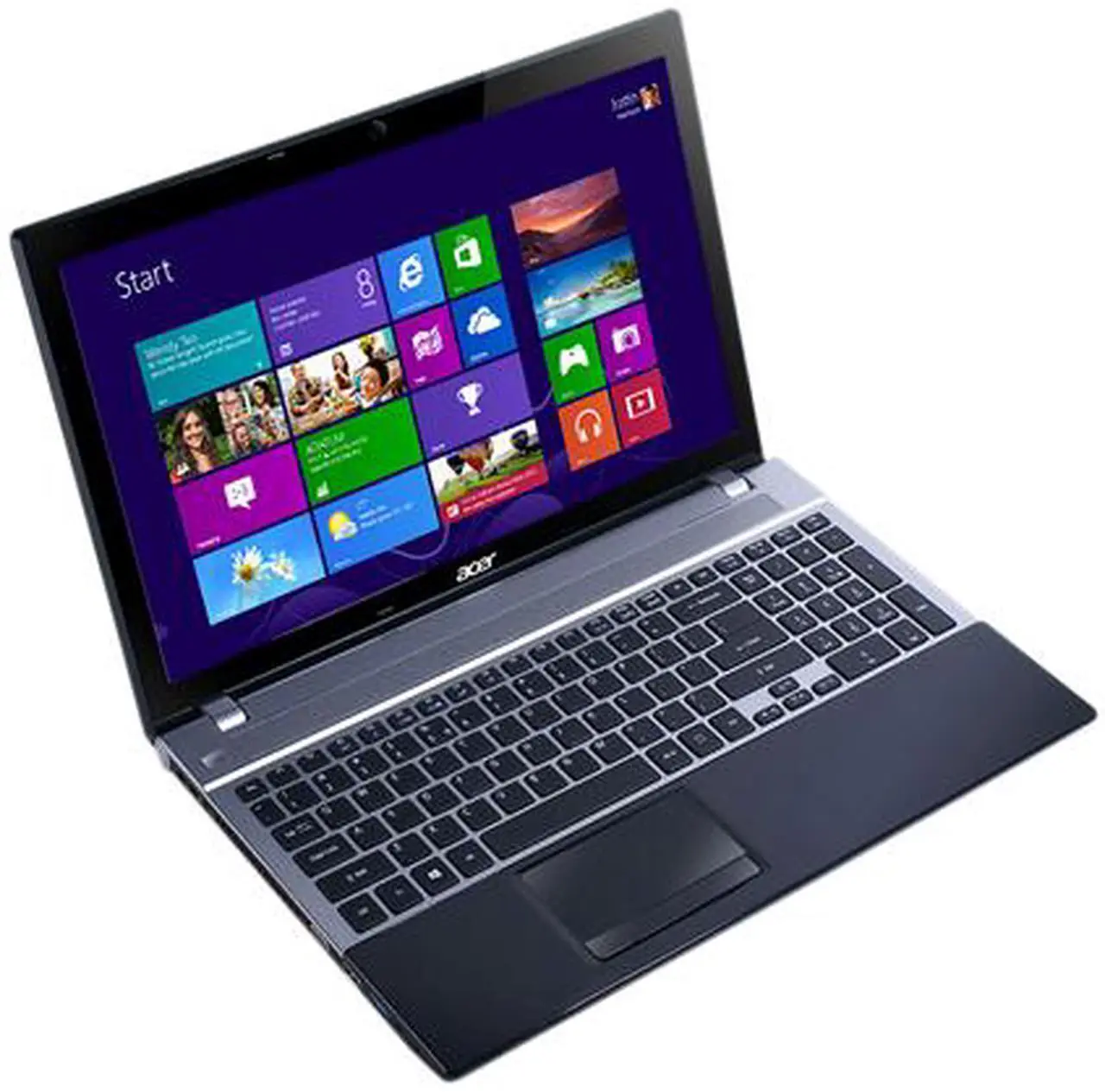 Alt view image 2 of 6 - Acer Laptop Aspire Intel Core i7-3632QM 4GB Memory 500GB HDD Intel HD Graphics 4000 15.6" Windows 8 64-Bit V3-571-9401