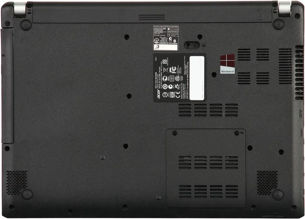Alt view image 7 of 8 - Acer Laptop Aspire Intel Core i3-3227U 4GB Memory 500GB HDD Intel HD Graphics 4000 14.0" Touch Screen Windows 8 64-bit V5-471P-6605