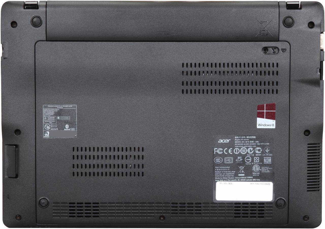 Alt view image 7 of 8 - Acer Laptop Aspire AMD E1-2100 4GB Memory 500GB HDD AMD Radeon HD 8210 11.6" Windows 8 V5-123-3876