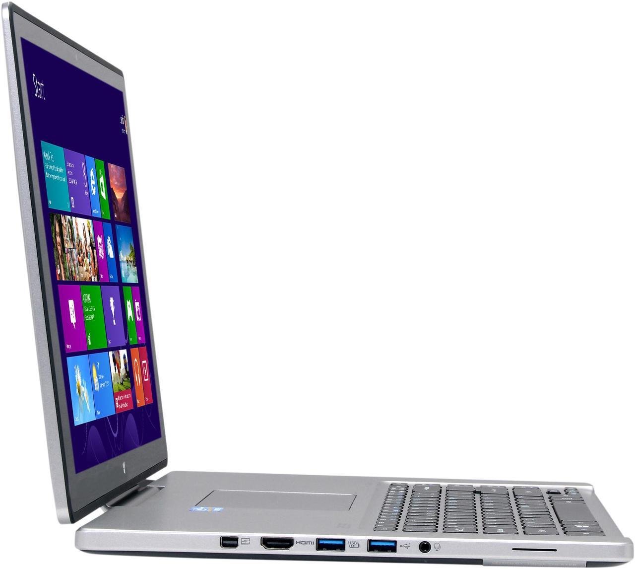 Alt view image 4 of 9 - Acer Laptop Intel Core i5-3337U 6GB Memory 500GB HDD 24 GB SSD Intel HD Graphics 4000 15.6" Touch Screen Windows 8 R7-571-6858