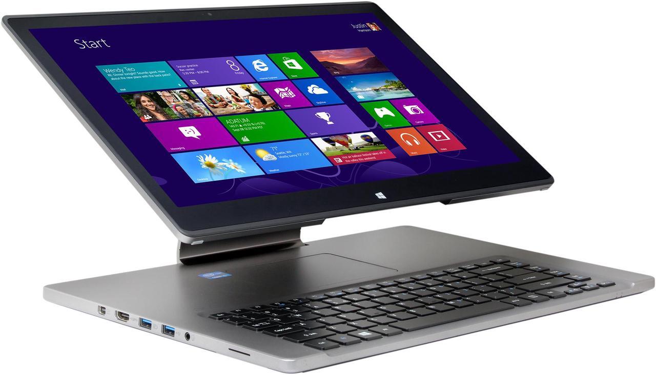 Alt view image 7 of 9 - Acer Laptop Intel Core i5-3337U 6GB Memory 500GB HDD 24 GB SSD Intel HD Graphics 4000 15.6" Touch Screen Windows 8 R7-571-6858