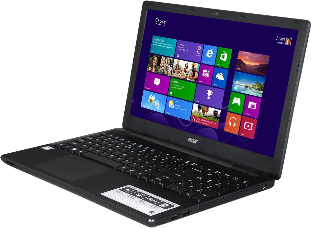 Main image of Acer Laptop Aspire AMD E2-6110 4GB Memory 500GB HDD AMD Radeon R2 Series 15.6" Non-Touch Screen Windows 8.1 with Bing E5-521-219J