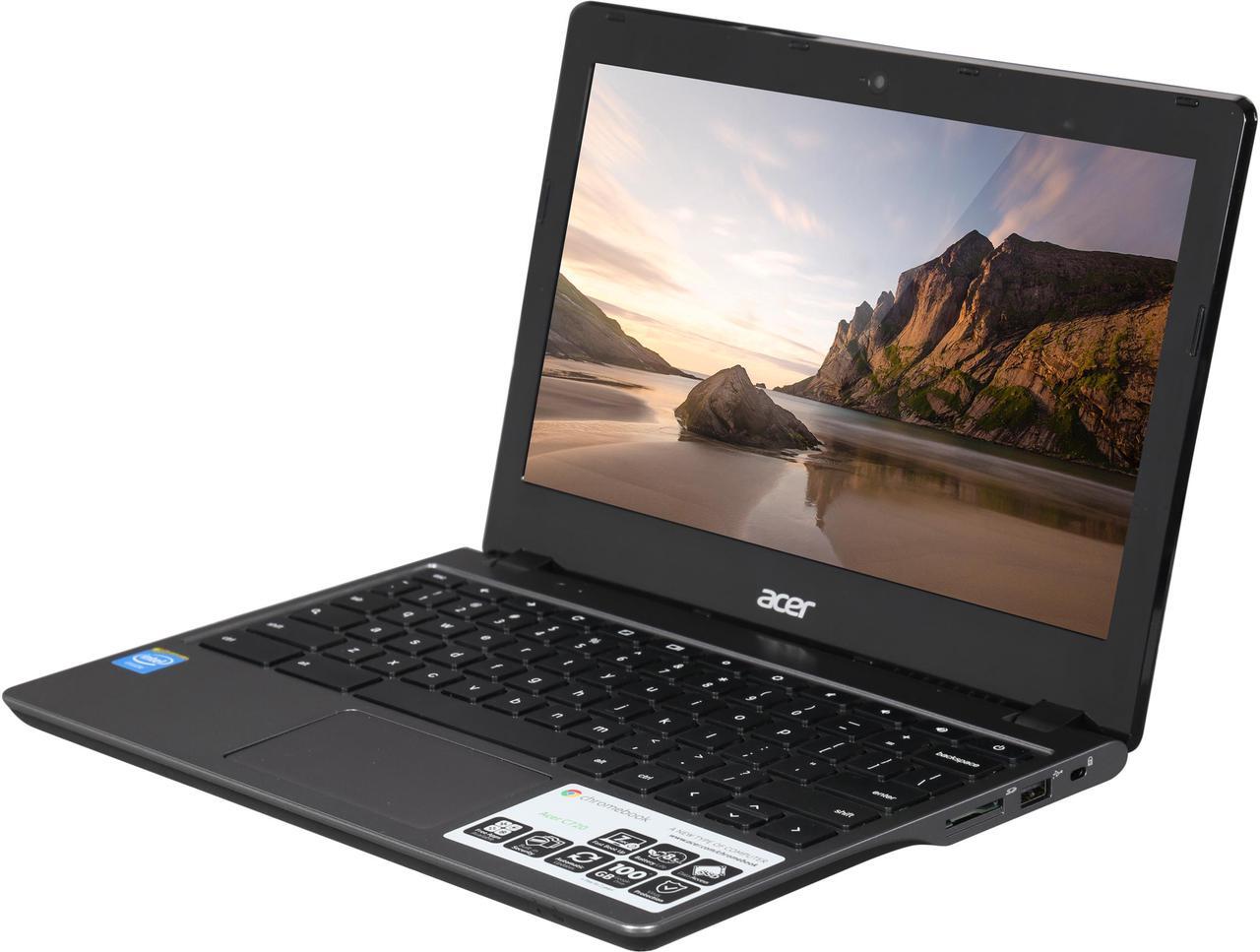 Main image of Acer Chromebook Intel Celeron 2955U 2GB Memory 16 GB SSD 11.6" Non-Touch Screen Chrome OS C720-2848